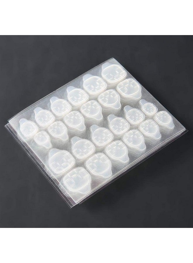 Rotekt 10 Sheets Transparent Double-Sided Adhesive Tapes, Nail Sticker For Press On Nail Sticky Tabs,Toenail Toe Nail Sticker For Fake Faux Nails, Nail Glue Sticker False Nail Tips - Image 2