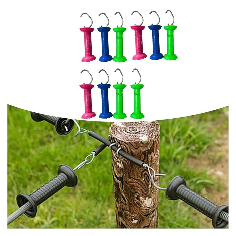 8 Pieces Electric Fence Gate Handles Insulators Door Installation Insulated for Farm Livestock - Image 4