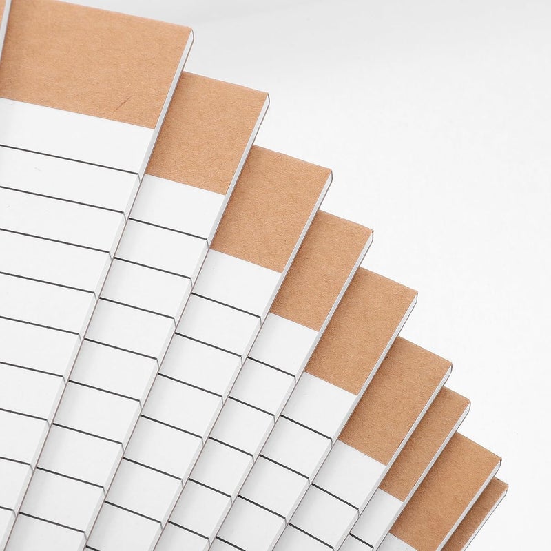BCOATH 10pcs Legal Pads 203x280mm Perforated Notebook Tearable Ruled Pages White Paper Pads for Office, School, and Personal Note-taking and Planning - Image 3