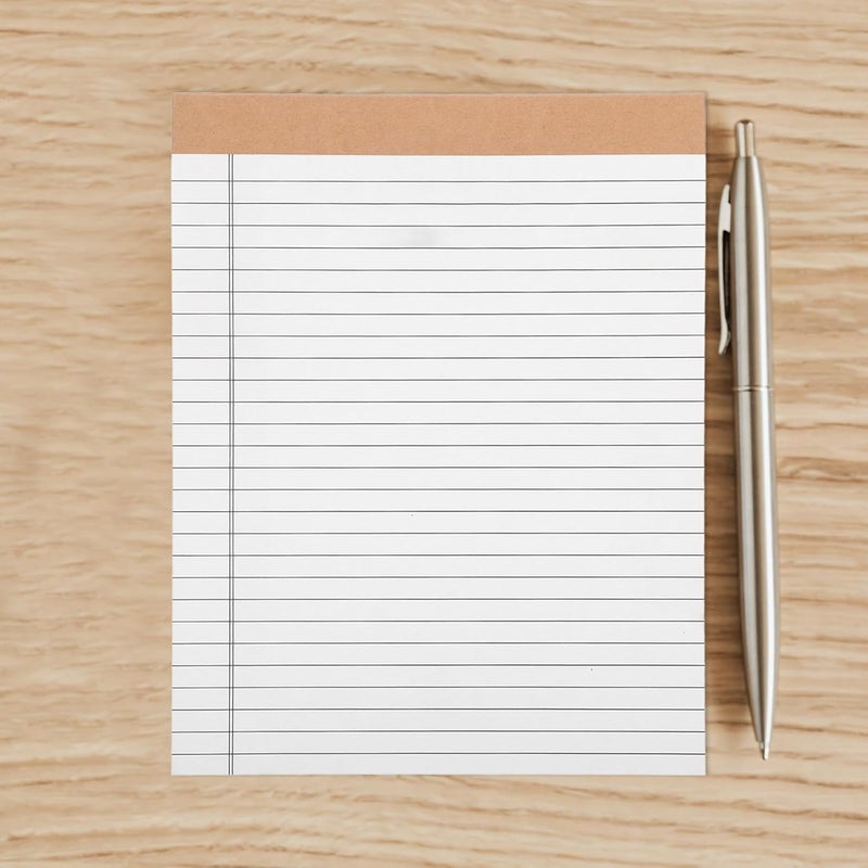 BCOATH 10pcs Legal Pads 203x280mm Perforated Notebook Tearable Ruled Pages White Paper Pads for Office, School, and Personal Note-taking and Planning - Image 5