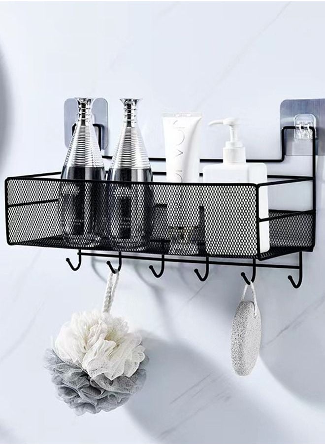 Kutis 1-Piece Bathroom Shelf Shower Shampoo Soap Organizer Wall Mounts Storage Rack 36 x 20 x 15.5 Centimeter  - Image 1