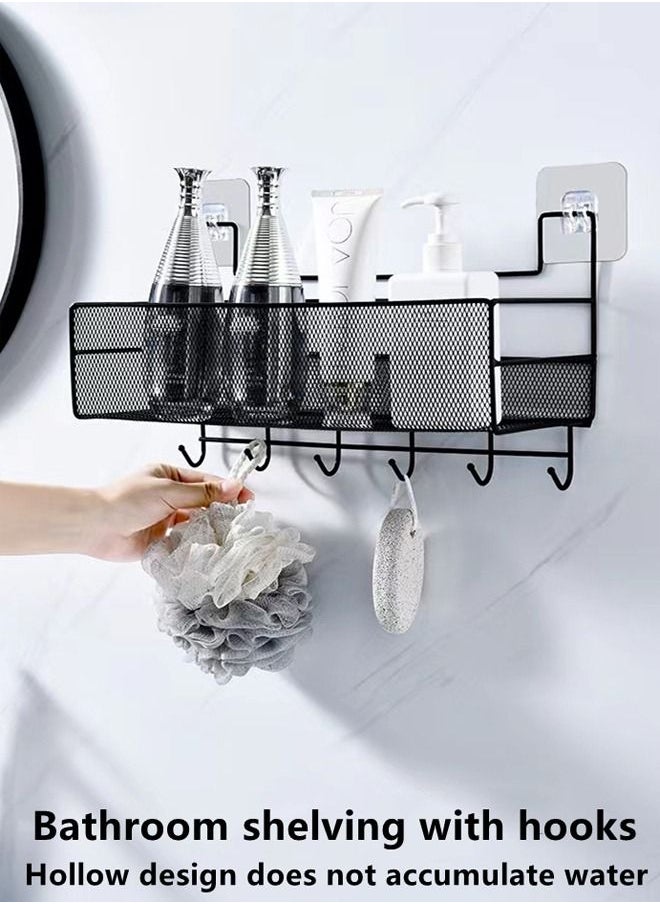Kutis 1-Piece Bathroom Shelf Shower Shampoo Soap Organizer Wall Mounts Storage Rack 36 x 20 x 15.5 Centimeter  - Image 2