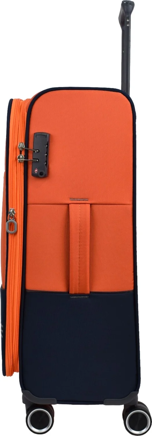بيير كاردان Ultra Light Light Luxury Fabric 3-Piece Suitcase Set Orange PC8200