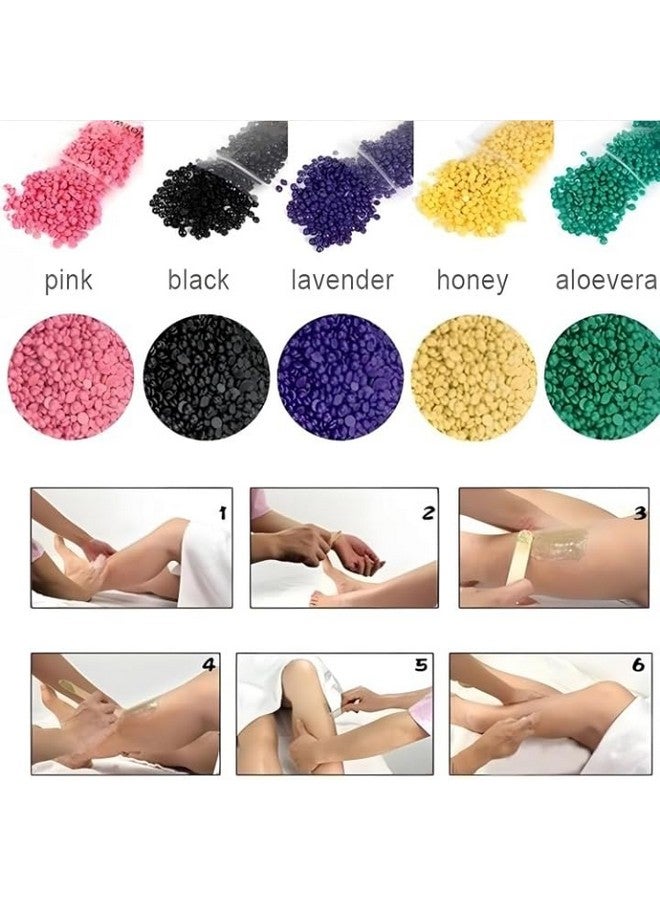 SNAPCOM wax beans for hair removal for Sensitive Skin Hard Wax Beans Depilatory Stripless Wax Painless Used For Upper Lips Arms Legs Full Body Bikini Smooth Skin Wax Refill for wax heater(100 gram) - Image 3