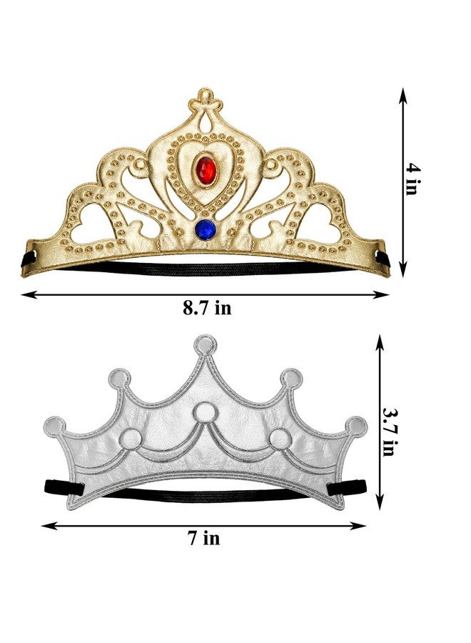 Okllen 31 Pcs Foam Princess Tiaras And Crowns Set For Kids Making Your Own Tiaras And Crowns With Diamond Sticker For Kids' Party Supplies - Image 3