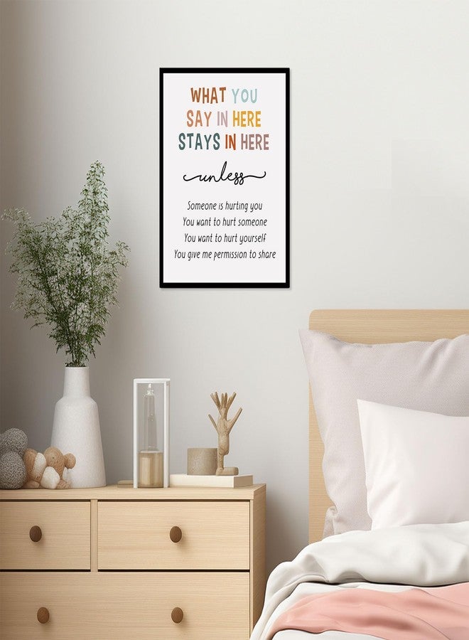 ZEARPT What You Say Stays In Here, Office Wall Decor, Therapy Office Art, School Counselor Decor, Anxiety Relief Poster, Psychology Wall Art for CBT Therapy and Counseling (8x10 inches UNFRAMED) - Image 5