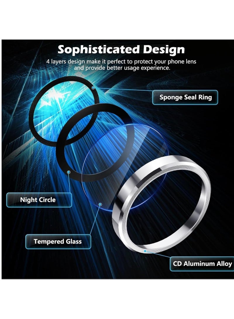 【2-Pack】 Compatible with Galaxy Tab S11 Ultra 14.6-inch 2025 Tablet (SM-X930/X936B), 9H Tempered Glass Camera Protector with Metal Ring - Image 4