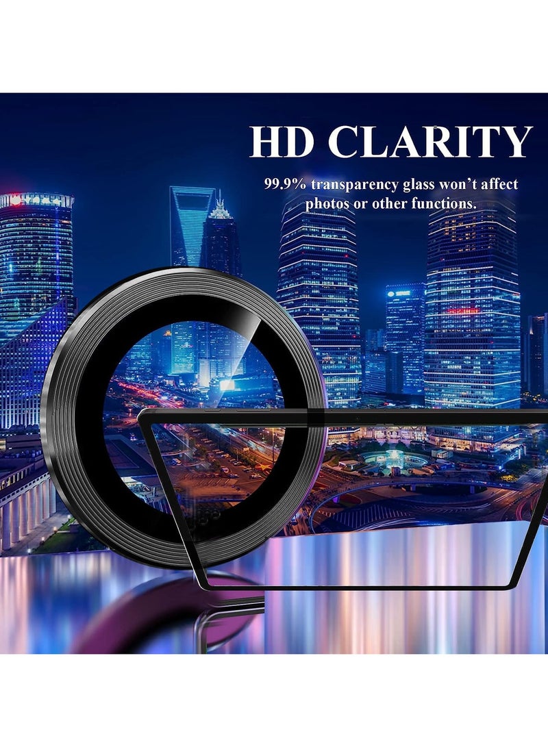 【2-Pack】 Compatible with Galaxy Tab S11 Ultra 14.6-inch 2025 Tablet (SM-X930/X936B), 9H Tempered Glass Camera Protector with Metal Ring - Image 5