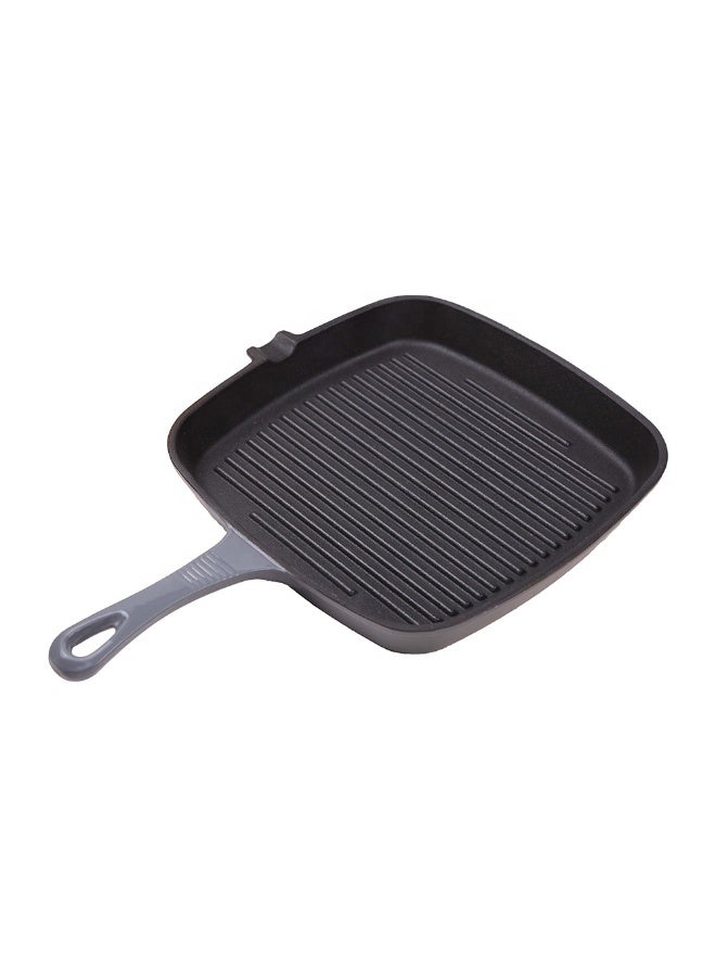 مقلاة حديد زهر مطلية بالمينا بحجم 9 إنش مع مقبض مريح – مثالية للشواء على الغاز، الكهرباء، الحث، الفرن حتى 450°F – طهي متوازن لللحوم، الخضروات، السندويشات، الفاهيتا وأكثر – مقاومة للالتصاق وسهلة التنظيف – بدون الحاجة لتتبيل مسبق – تصميم احترافي مع سطح مرتفع للشوي يحافظ على النكهات – مقاومة للحرارة، آمنة وصحية، مناسبة للطهي على الموقد، الفرن، الشواية، المخيم – مصنوعة من الحديد الزهر الثقيل لتوزيع الحرارة المتساوي ومتانة فائقة – مع فتحة لتعليق المقلاة لتوفير مساحة التخزين – مثالية للطهي الاحترافي والطبخ المنزلي - Image 3