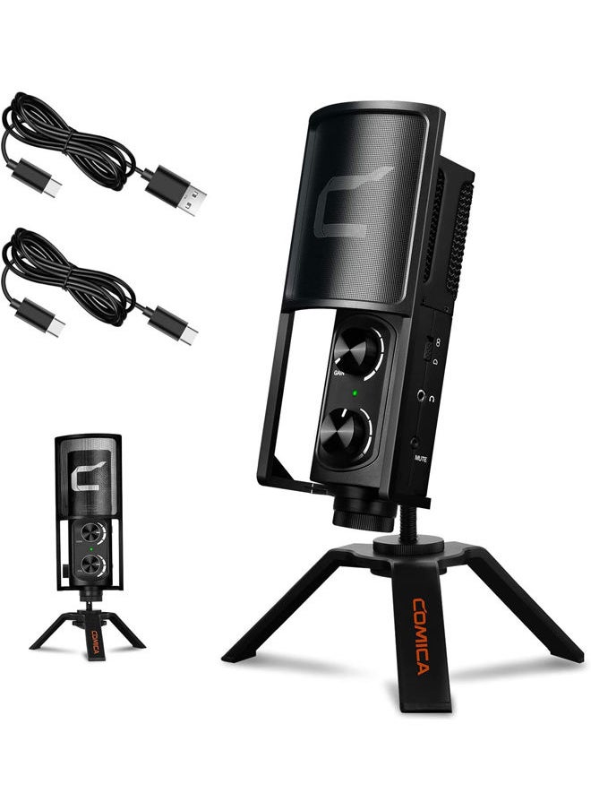 COMICA Condenser Cardioid Microphone For PC Smartphone Xbox Gaming  - Image 1