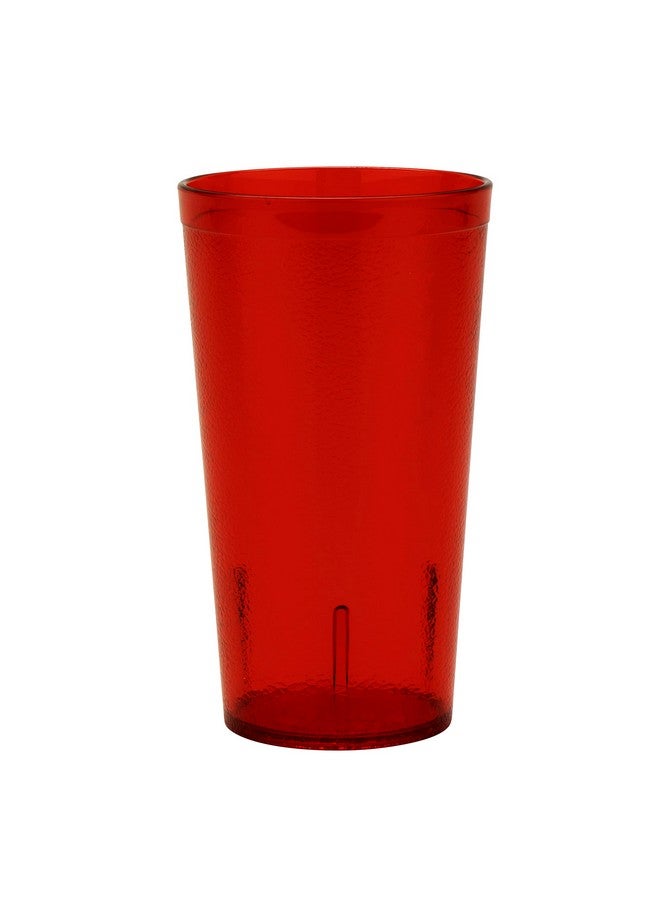 Get G.E.T. 6616-1-R-EC Heavy-Duty Plastic Restaurant Tumblers, 16 Ounce, Red (Set of 4) - Image 2