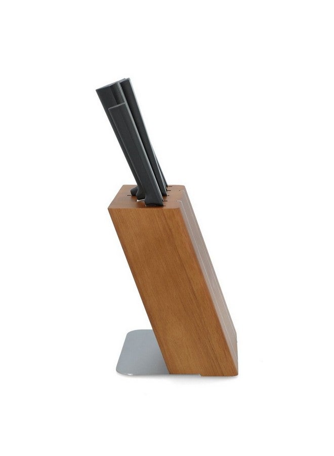 بارفيت طقم سكاكين مطبخ عالي الجودة مع حامل خشبي متعدد الألوان - Image 4