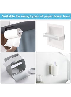 HY 2 Packs Toilet Paper Holder Roller, Toilet Paper Spring Holder Replacement Rod, Toilet Paper Holder Insert, Black Toilet Paper Roll Holder, Flexible Replacement Holder for Bathroom(White)  - Image 5