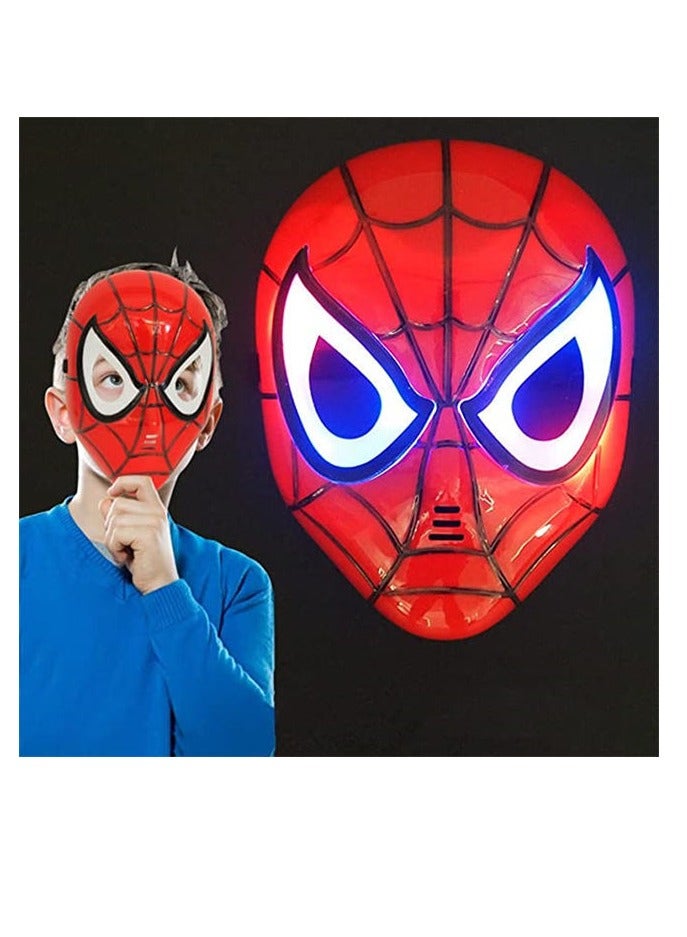 3Pcs Spider-Man Light Up Mask For Kids Gift - Masquerade Party. - Image 2