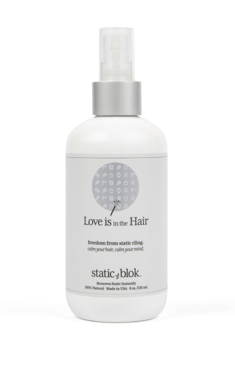Static Blok AntiStatic Spray for Hair  Instantly Eliminate Static Cling Shocks Flyaways  LongLasting AllDay Freshness  works on Natural and Synthectic Wigs  8oz