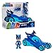 PJMASKS PJ Masks Catboy  CatCar Toy 2Piece Articulated Blue Action Figure and Vehicle Set for Fans Boys Kids Ages 3 and Up by Just Play - Image 4
