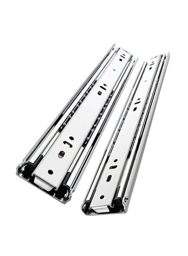 Duravel Soft Close Drawer Runners Cabinet Drawer Slides Heavy Duty 45kg Load Capacity Full Extension Ball Bearing Self Close Slides for Kitchen Cabinet,Bedstand Drawers,Side Mount(14 INCH)