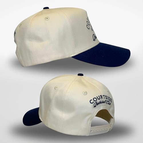 CITRUSY Vintage Sport Trucker Hat | Men & Women | Trendy Pickleball Golf Hats Men | American Country Western Cute Cowgirl Caps | Retro Baseball Cotton | Snapback (Pickleball Club | Navy) - Image 3