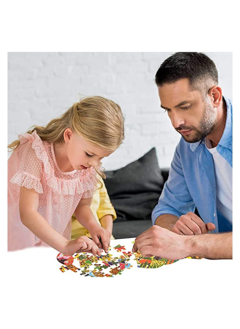 SYOSI - Lion Animal Shaped Puzzle for Kids and Adults, 80 Pieces Floor Jigsaw Puzzles, Irregular Shaped Jigsaw Puzzles Unique Exquisite Lion Puzzles, Birthday Gift for Boys and Girls Family Game Play - Image 1