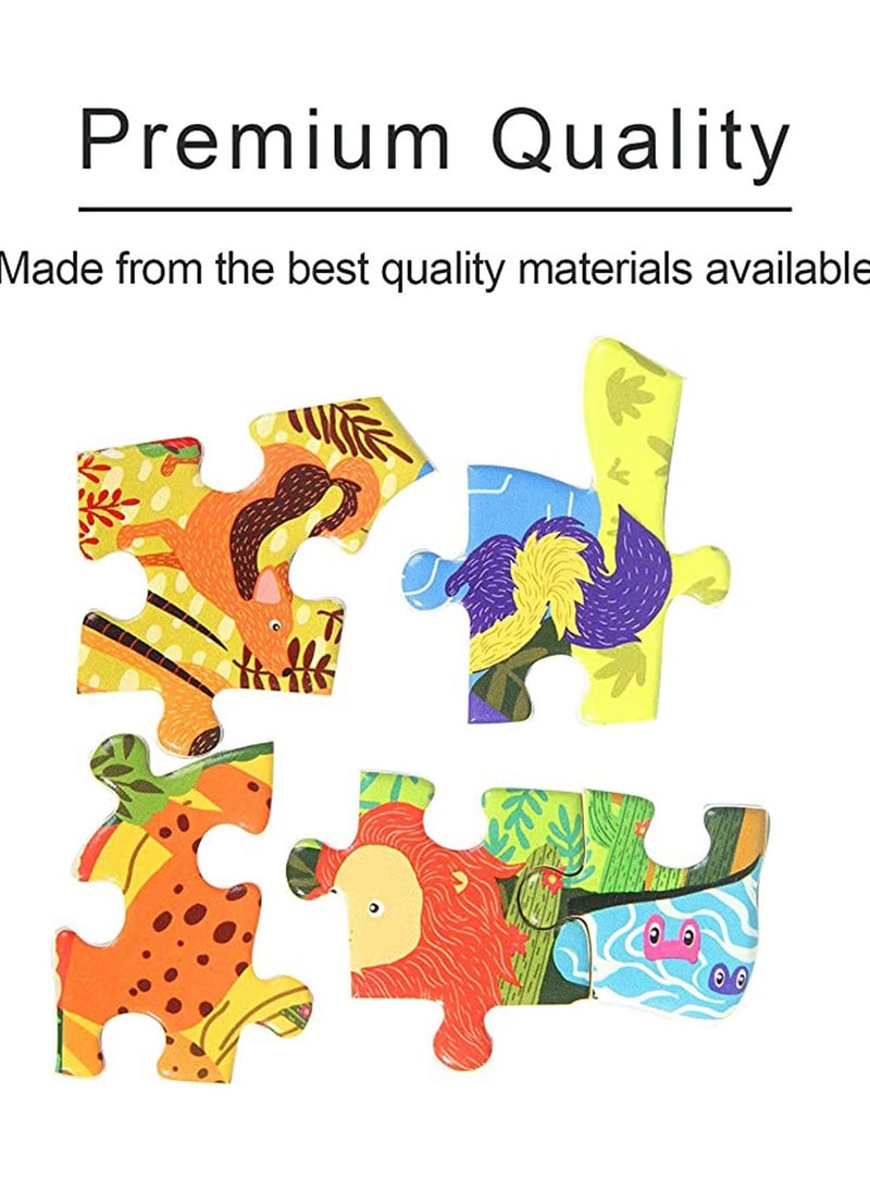 SYOSI - Lion Animal Shaped Puzzle for Kids and Adults, 80 Pieces Floor Jigsaw Puzzles, Irregular Shaped Jigsaw Puzzles Unique Exquisite Lion Puzzles, Birthday Gift for Boys and Girls Family Game Play - Image 1