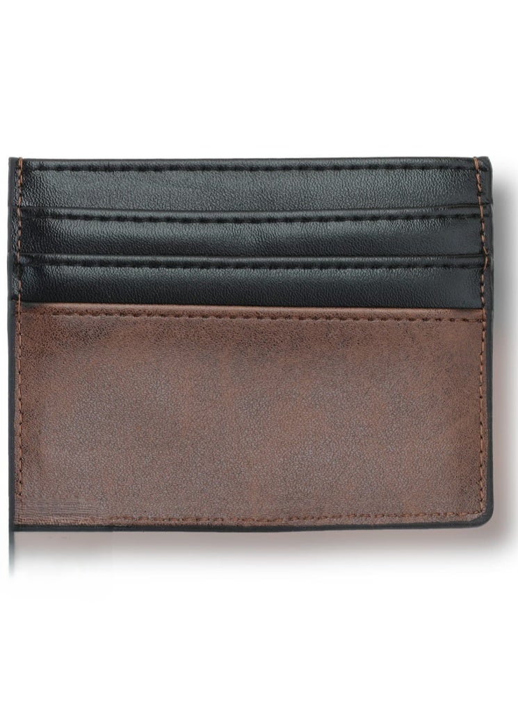 Montblanc Brown Genuine Leather Card Holder – Luxury Slim Designer Card Case for Men & Women - Image 2