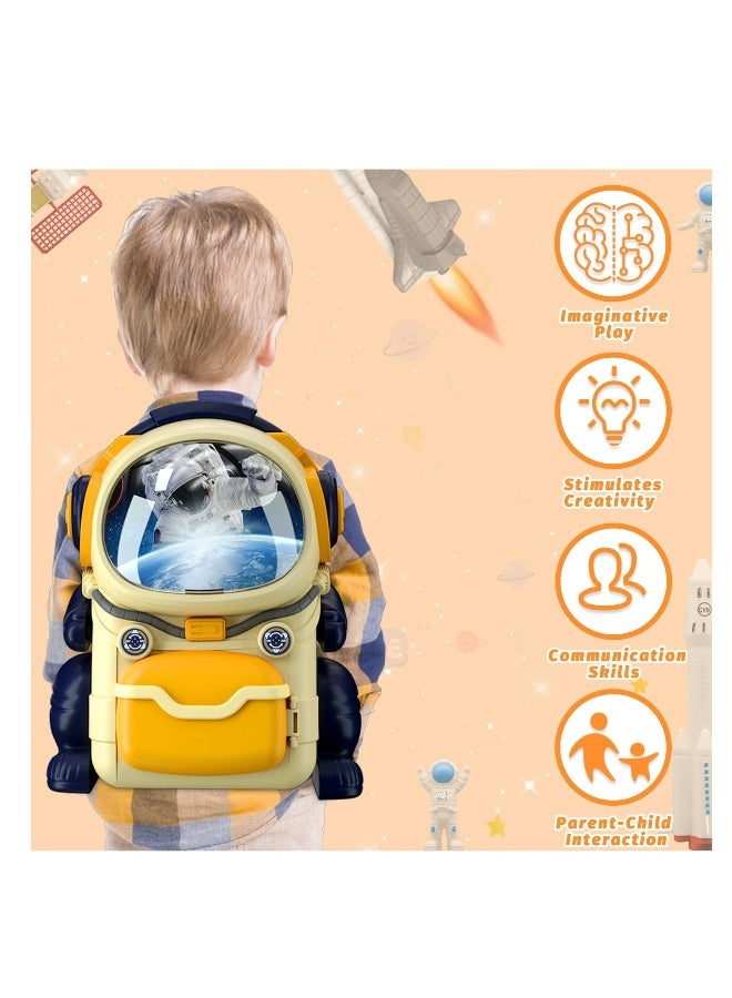 Space Exploration Toy Set - Features Spaceship, Astronaut Figures, Rover, Station, Capsule & Shuttle with Lights & Sounds, Perfect for Boys Aged 3-8 Years.