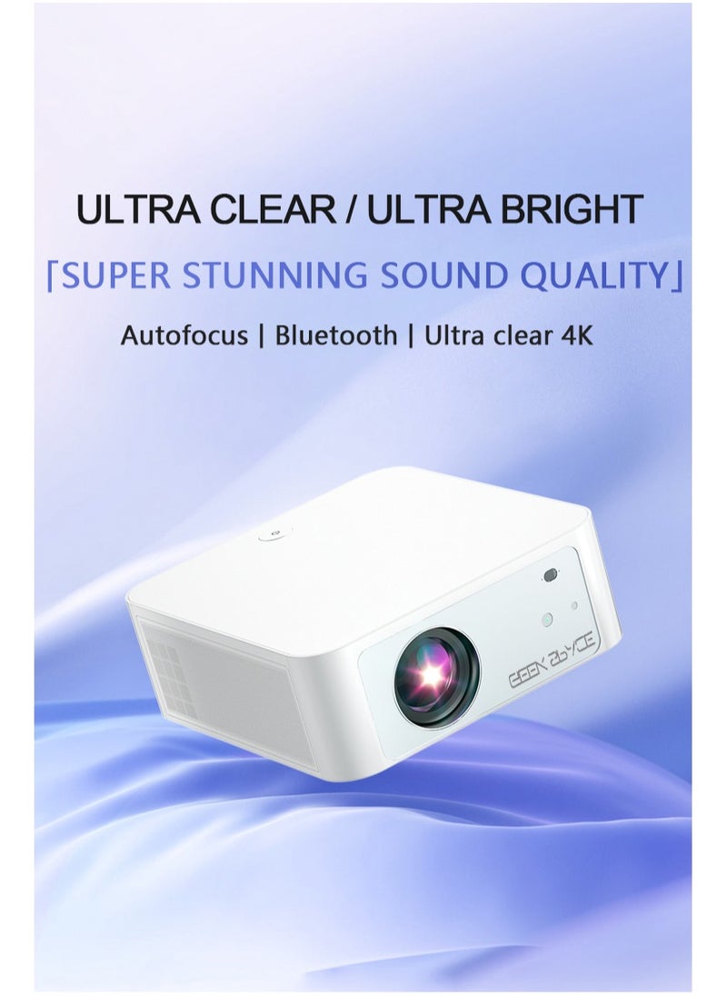 المهوس الفضاء 4K 1080P سوبر العرض عالية الدقة ، ودعم واي فاي 5G ، ومناسبة لغرفة نوم الأسرة غرفة المعيشة مكتب الفندق المسرح المنزلي الإسقاط  - Image 2