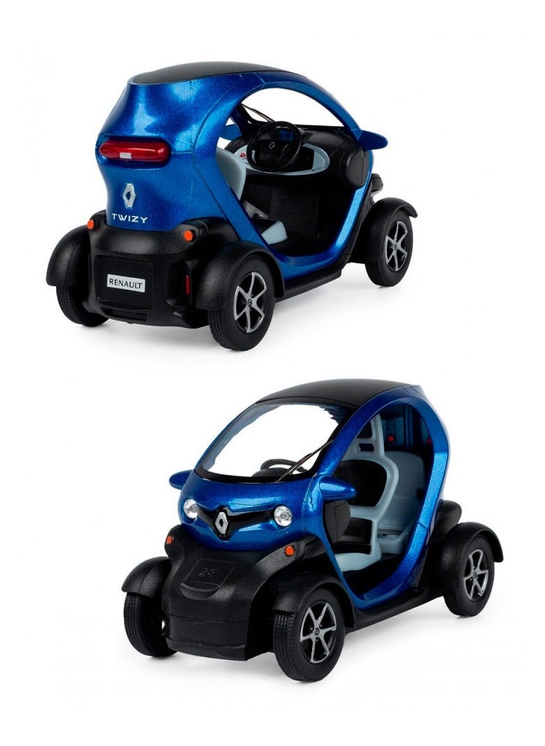 KinsFun 1:18 Scale Renault Twizy Pull Back Action Diecast Metal Toy Car  - Image 1