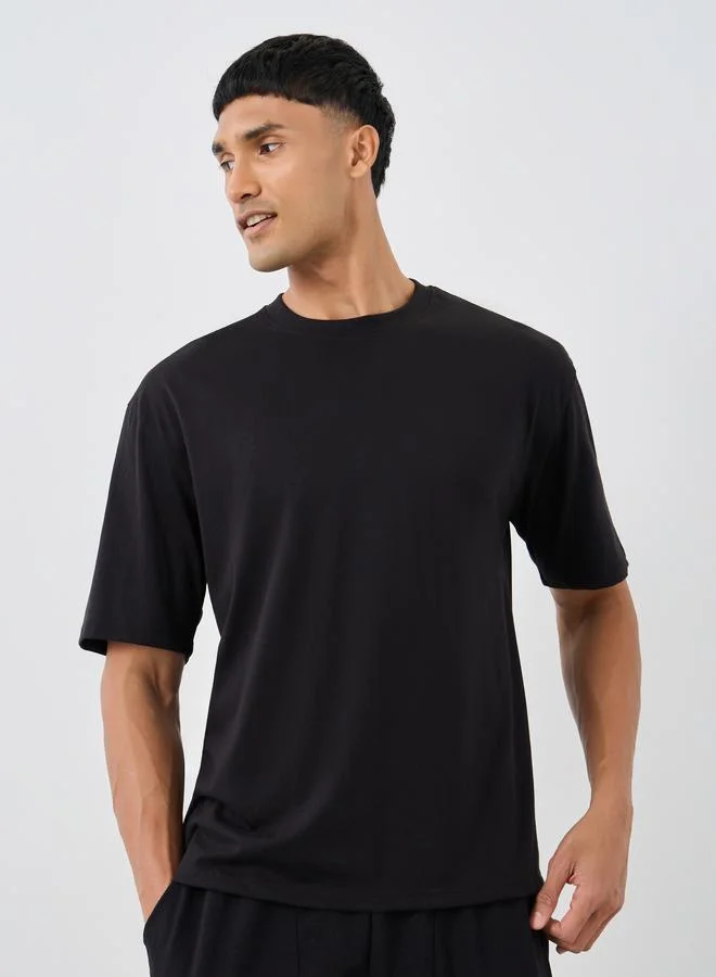 ستايلي Styli Pack of 3 Cotton Rich Oversize Crew Neck Tee