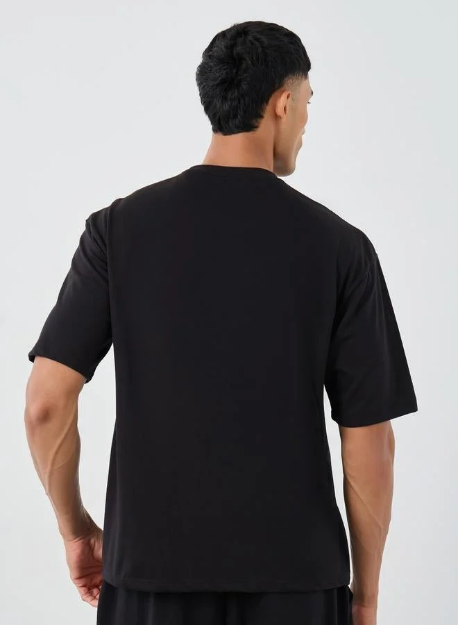 Styli Pack of 3 Cotton Rich Oversize Crew Neck Tee