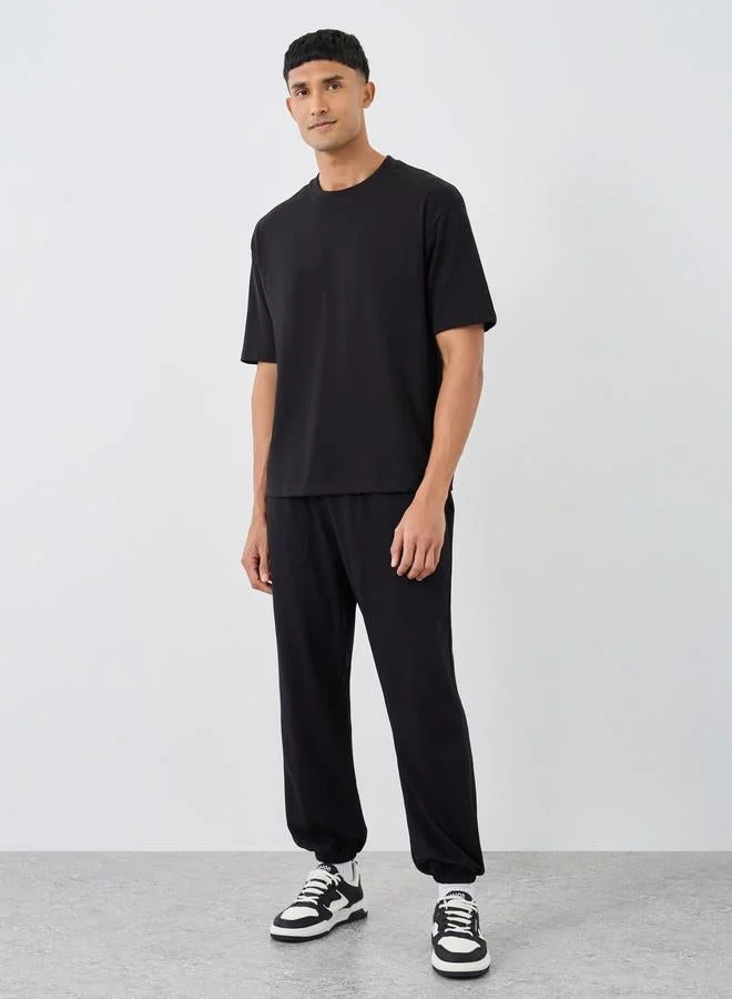 Styli Pack of 3 Cotton Rich Oversize Crew Neck Tee