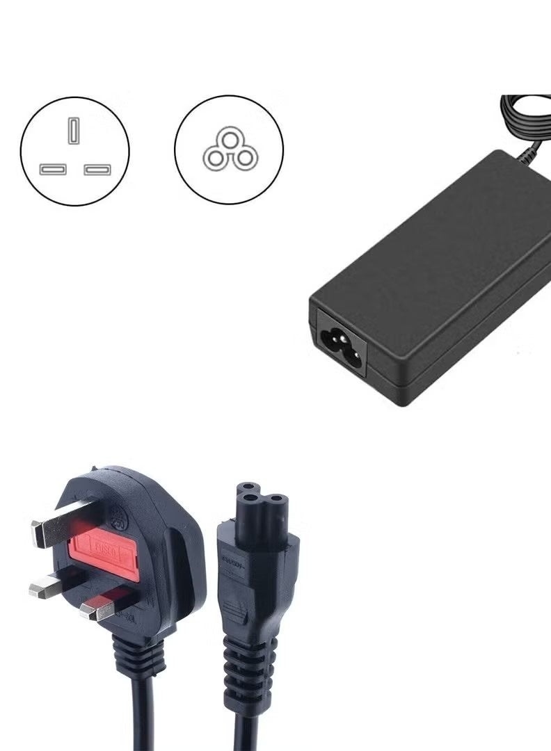 UK Cloverleaf 3 Pin Power Cable for Laptop chargers 1.5M, Mains Power Cord lead for PC, Scanners, Printers, TV - Image 5