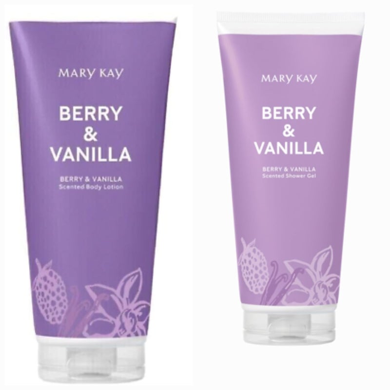 Marykay BERRY Vanilla Scented Body Lotion Shower gelNEW SEALED