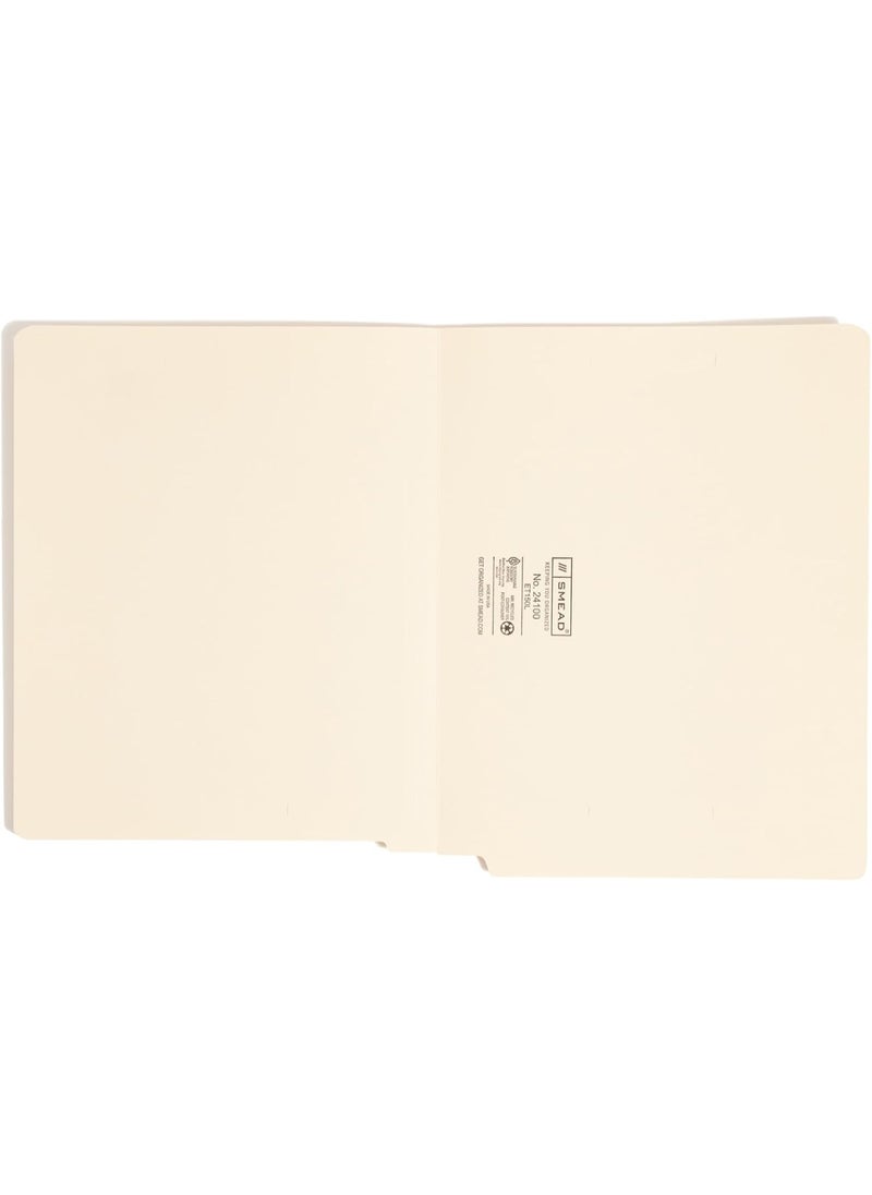 Smead Smead End Tab File Folder, Straight-Cut Tab, Letter Size, Manila, 100 per Box (24100)  - Image 3