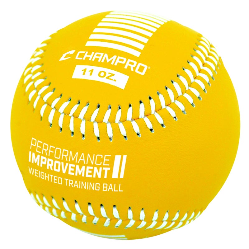 Champro Basic Weighted Training Baseball (Blue/Yellow/Black  9-Inch) - Image 3