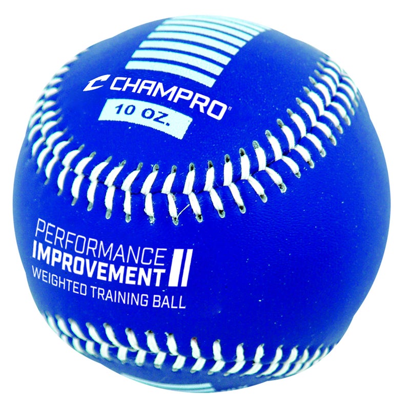 Champro Basic Weighted Training Baseball (Blue/Yellow/Black  9-Inch) - Image 2