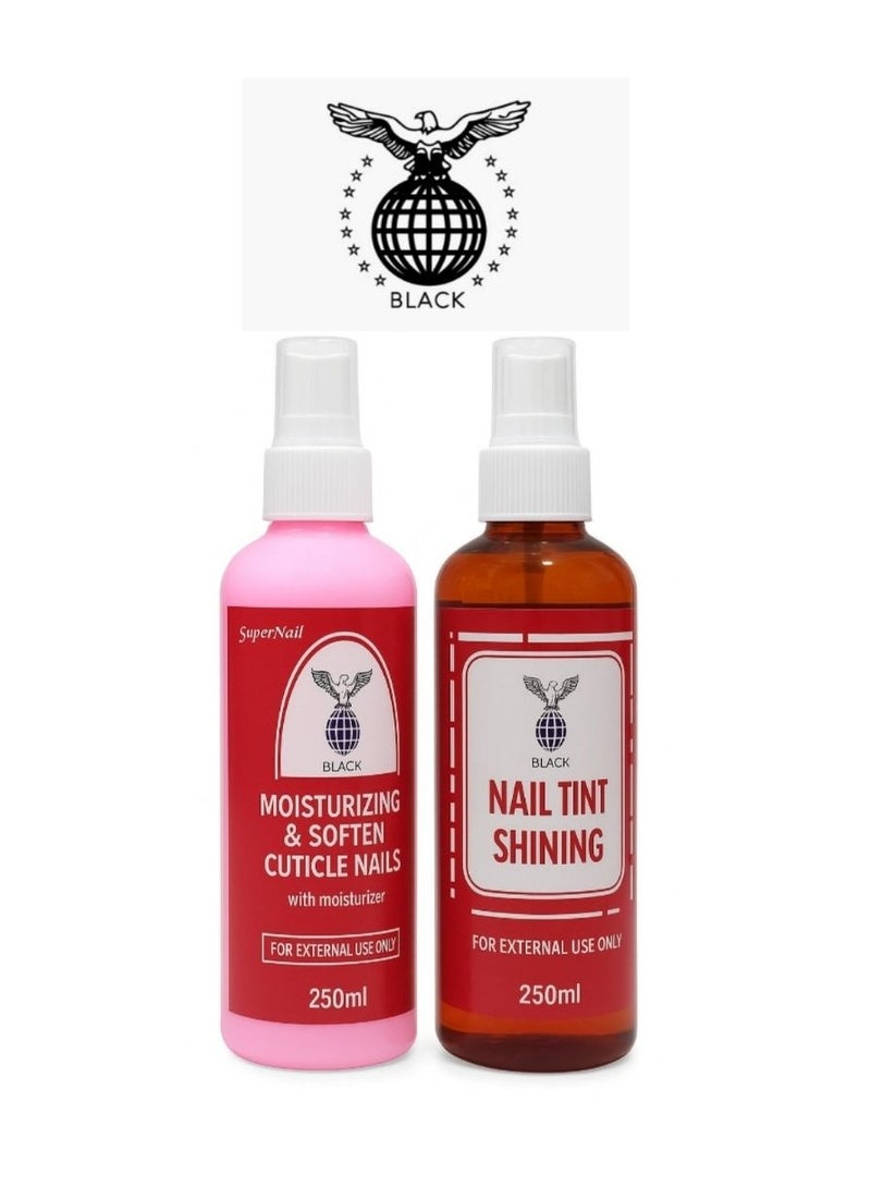 بلاك مزيل الزوائد اللحمية حول الاظافر 250 مل مع بخاخ مورد وملمع الأظافر 250مل - Image 1