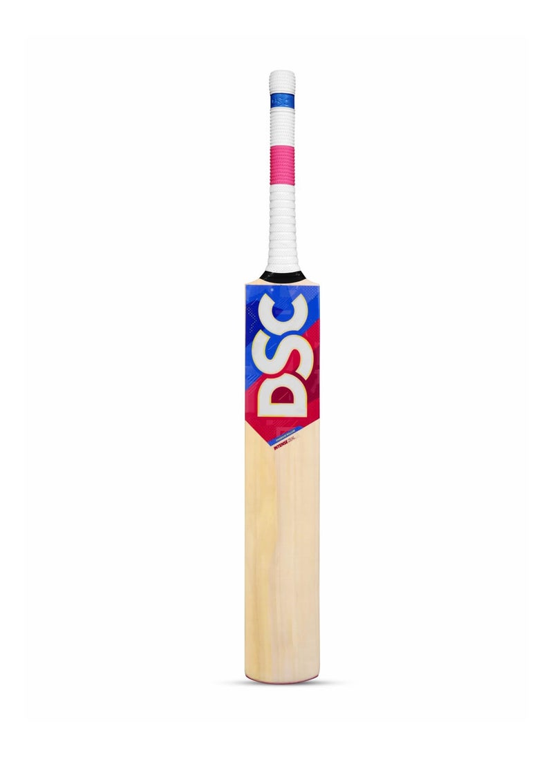 DSC - Intense Zeal Kashmir Willow Cricket Bat for Leather Ball |Size- Harrow | Light Weight | Ready to Play| Free Cover| - Image 1