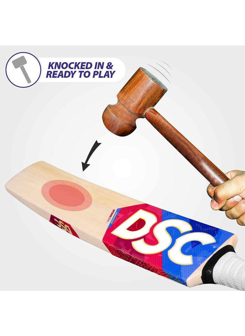 DSC - Intense Zeal Kashmir Willow Cricket Bat for Leather Ball |Size- Harrow | Light Weight | Ready to Play| Free Cover| - Image 1