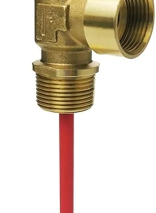 صمام كرة نحاسي 3/4 بوصة صمام أمان تخفيف الضغط التلقائي لسخان الماء الساخن درجة الحرارة والضغط - Image 2