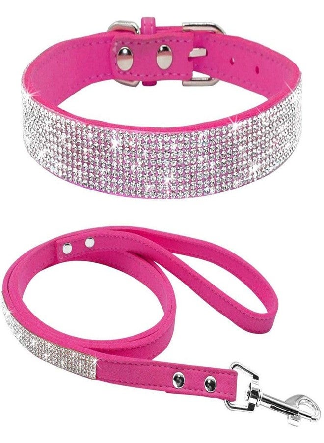 ETOPARS Microfiber Pet Dog Collar Leashes Set, Reflective Dog Collar, Double-Layer Soft Leather Pet Leash, Cat Dog Collar Leash Set, Pet Collar Leash for Small & Medium Dogs - Image 1