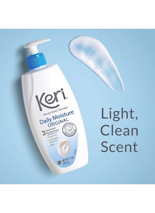 Keri - Keri Whole Body Therapy Original, Continuous Moisturization, 3 Essential Moisturizers (Vitamin E, Aloe and Sunflower Seed Oil), 20 Oz - Image 1