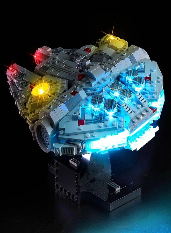 BrickSoul LED Light Up Kit Compatible with Lego Millennium Falcon A New Hope 25th Anniversary 75375 Building Sets, Upgrade Design Lighting Accessories for Star Wars Set, Not Included 75375 Model - Image 1