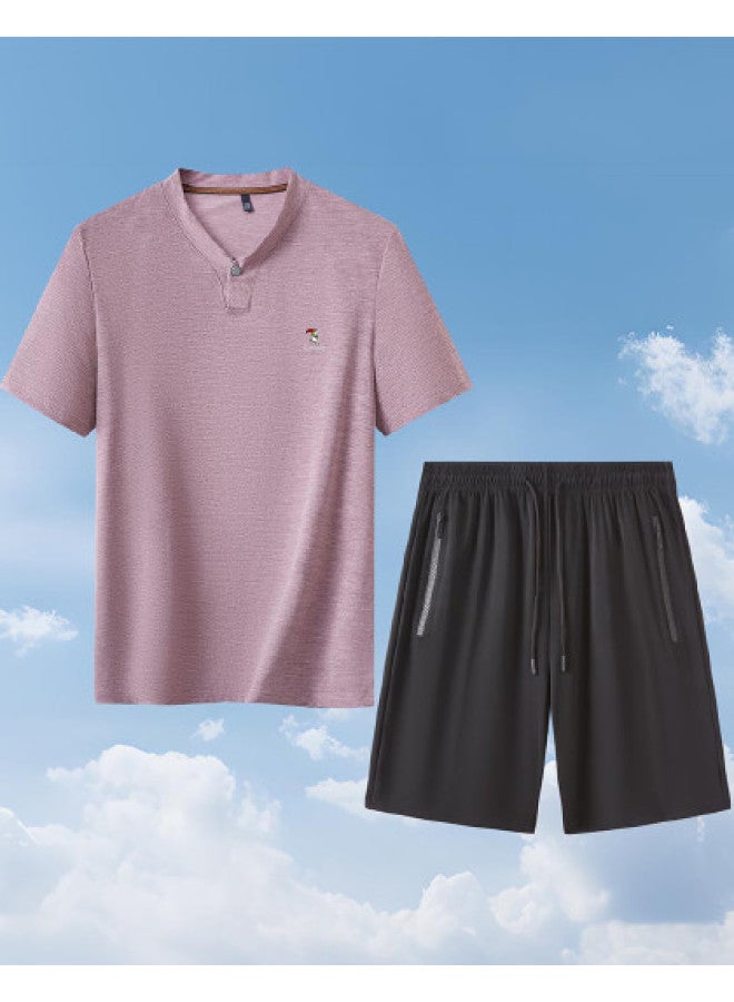 Tucano summer Polo Shirt With Five-point Ice Silk Blended Two-piece Outfit - Image 1