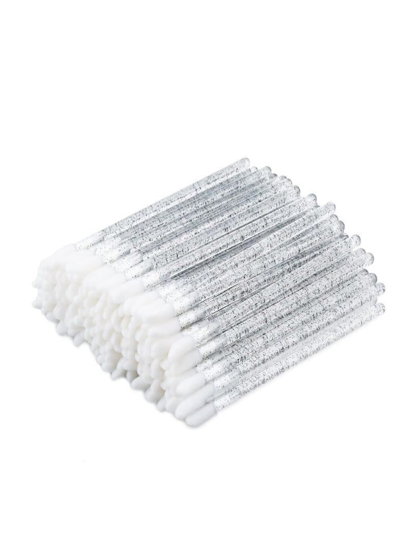 GCQQ 200Pcs Lip Applicators Disposable, Lipstick Brushes Crystal, Black Lip Wands, Soft Lip Brushes, Lip Brushes Applicator for Appling Lipstick, Lash Extension, Nail Polish - Image 1