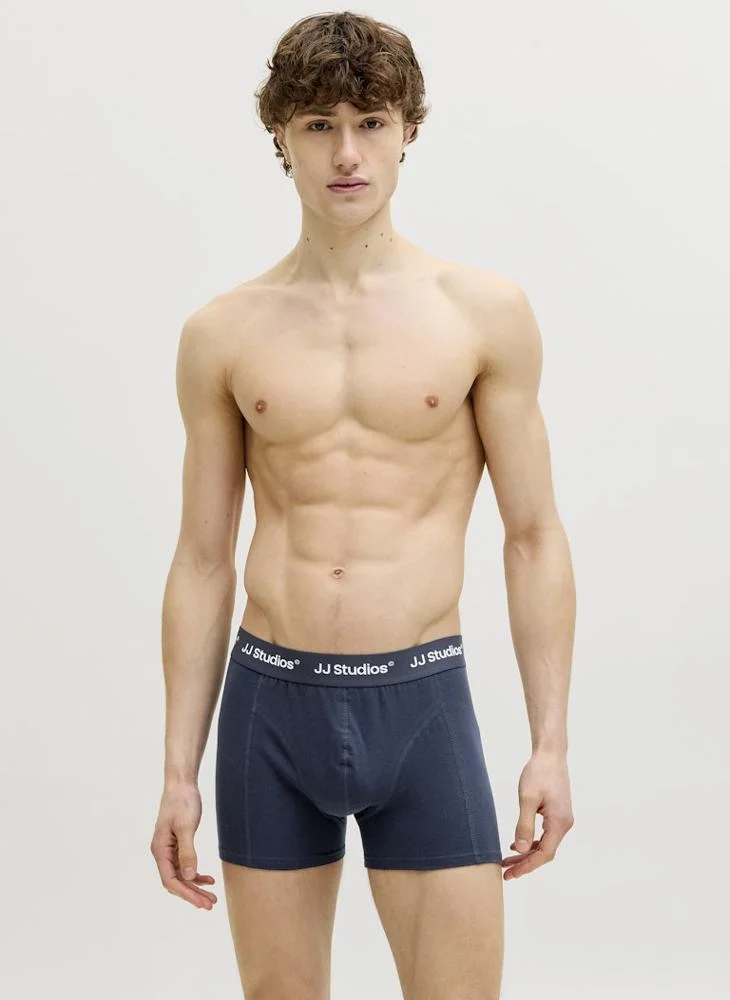JACK & JONES  3 Pack Of Logo band Trunks for Men | Best Price UAE