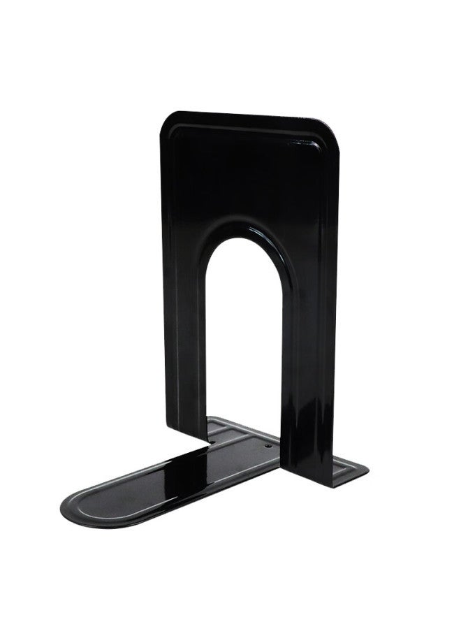 Befon Deyin 9-Inch (23Cm High) Metal Bookend 3549, Bookend For Books, Book Holder, Student Stationery, Book Stopper, Office Supplies, Black, 2 Pieces/Pack - Image 5