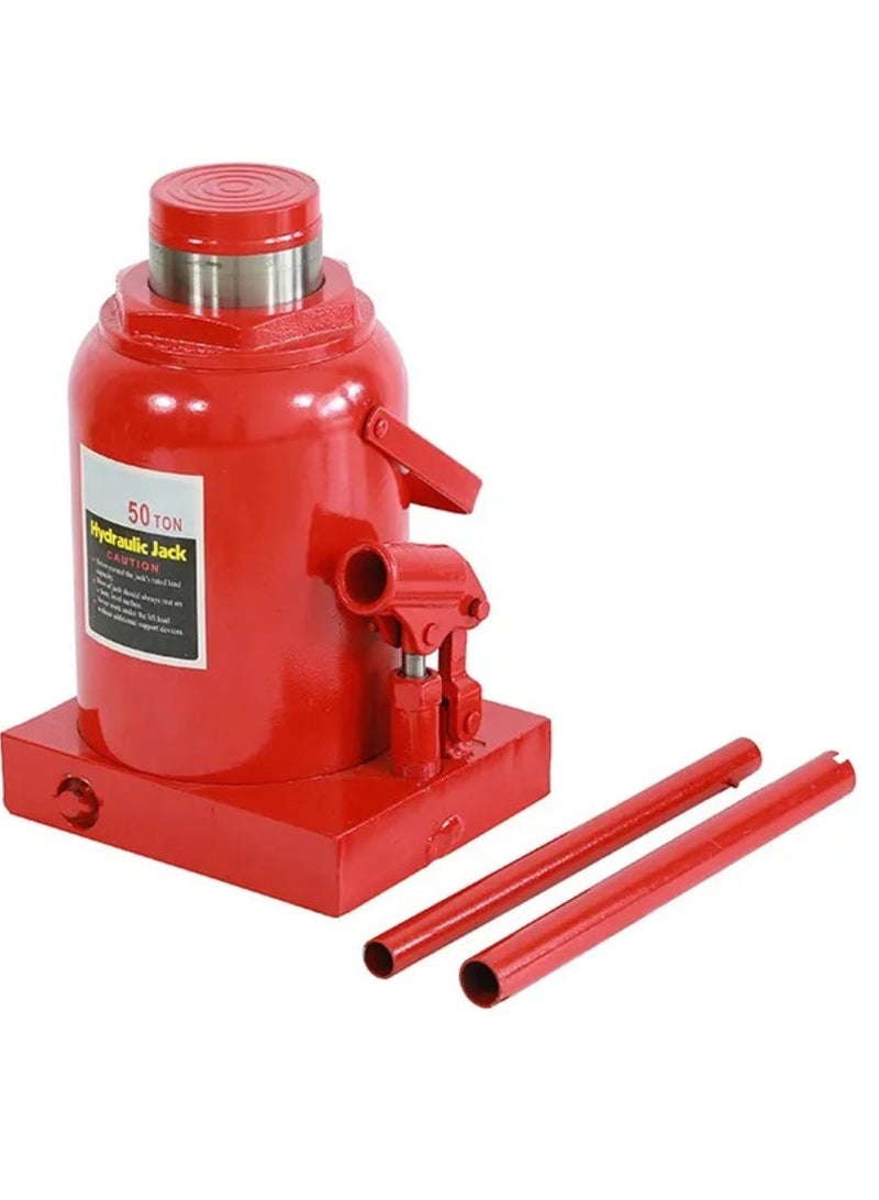 50 Ton Hydraulic Bottle Jack - Heavy Duty Steel Automotive Lifting Jack, Portable Repair Tool for Car, Truck, RV, and More - Image 1