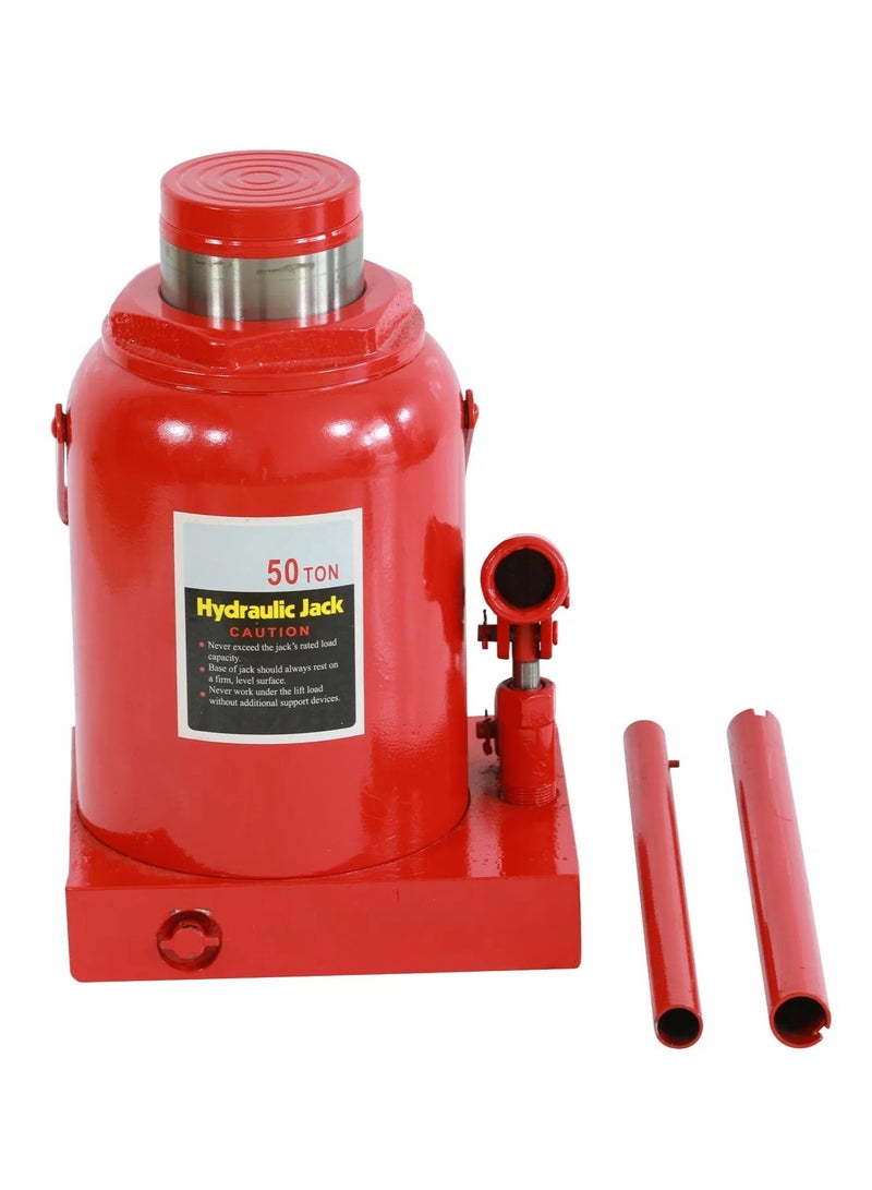 50 Ton Hydraulic Bottle Jack - Heavy Duty Steel Automotive Lifting Jack, Portable Repair Tool for Car, Truck, RV, and More - Image 2