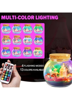 VUCATIN Unicorns Terrarium Gifts for Kids Girls Light Up Terrarium Unicorns Toys for Girls DIY Moon Lamp Arts and Crafts Birthday Gift for Girls Ages 4+ Year Old (Unicorn)  - Image 2